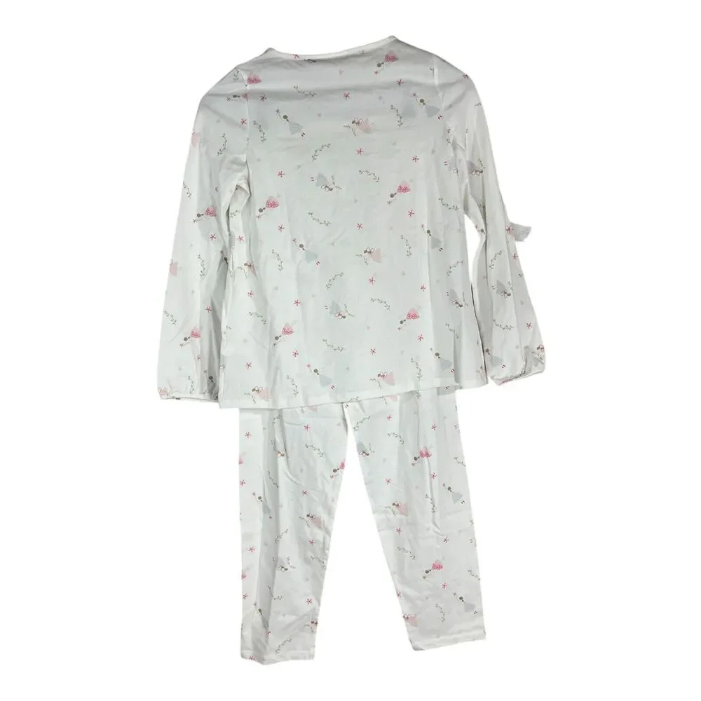 NWT Little White Company Fairy Print Pajamas Girls 11-12 Years 100% Cotton